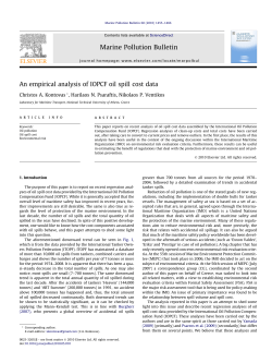 An empirical analysis of IOPCF oil spill cost data