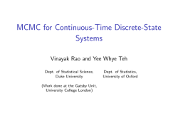 MCMC for Continuous-Time Discrete-State Systems
