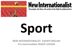 Sport - New Internationalist Easier English Wiki