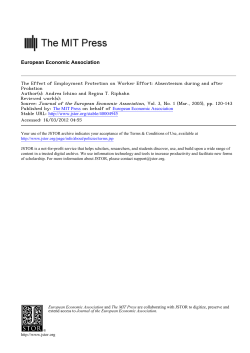 The Effect of Employment Protection on Worker Effort