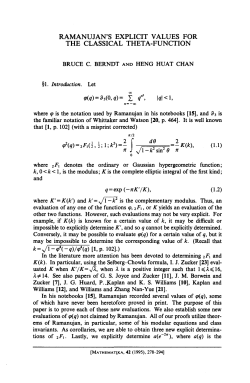 Ramanujan`s explicit values for the classical theta