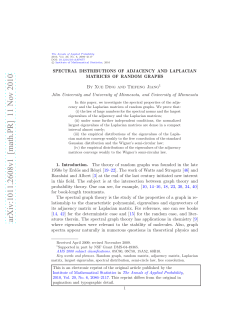 Spectral distributions of adjacency and Laplacian matrices of