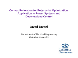 Javad Lavaei - UC Berkeley IEOR