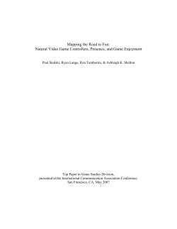 MAPPING, PRESENCE, AND ENJOYMENT