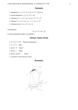 Polyhedra Vertices, Faces, Facets Illustration