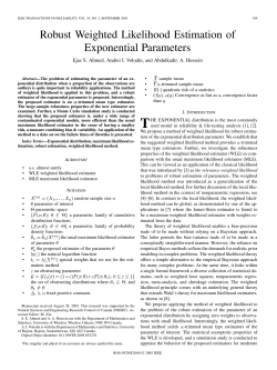 Robust Weighted Likelihood Estimation of Exponential Parameters