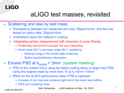 LIGO seminar on Dec.1, 2015 PP