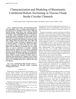 Characterization and Modeling of Biomimetic Untethered Robots