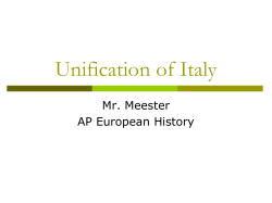 Unification of Italy