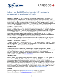 Solacom and RapidSOS partner to provide 9-1