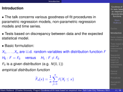 Goodness-of-fit tests based on empirical characteristic functions
