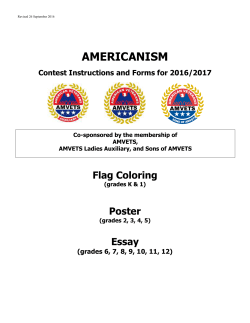 Americanism Forms 2016-17 Revised