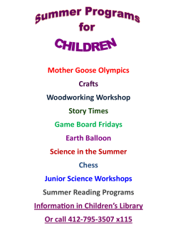 Mother Goose Olympics Crafts Woodworking