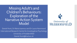 Missing Adult*s and Children*s Behaviours