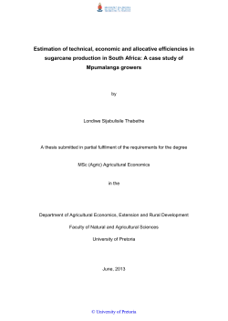Estimation of technical, economic and allocative efficiencies in