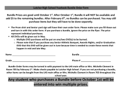 Lutcher High School Yearbook Bundle Order Form Bundle Prices