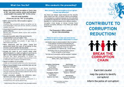 Contribute to Corruption reduCtion!