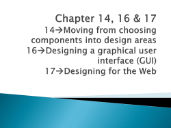 Ch 14 Moving from choosing components into