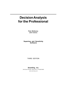 Using Supertree with Decision Analysis for the Professional