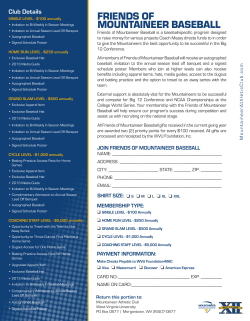 friends of mountaineer baseball