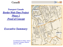 Border Wait Time Project