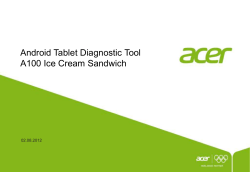 the Diagnostics Application