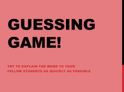 Guessing Game!