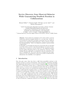 Service Discovery from Observed Behavior While