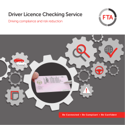 Driver Licence Checking Service