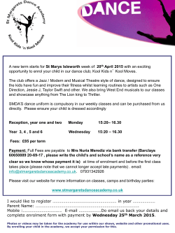 Fee &pound;75 per term (Intro Offer: &pound;60)