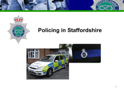 Staffordshire Police PowerPoint Presentation Template