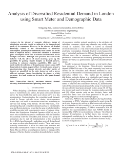 Analysis of Diversified Residential Demand in London using Smart