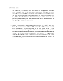 EJERCICIOS EN CLASE 1. You roll two dice. Each die has six faces