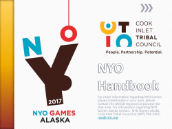 2017 NYO Handbook - Cook Inlet Tribal Council