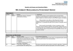 Questions and Responses - NHS North East Lincolnshire CCG