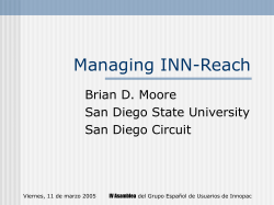 Managing INN-Reach