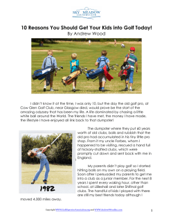 10 Reasons You Should Get Your Kids into Golf Today!