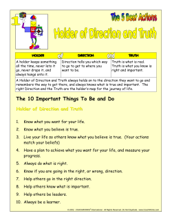 LLKids 5 best actions 10 important be and do