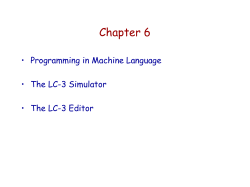 Machine Language Prog Slides