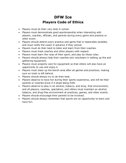 DFW Ice Players Code of Ethics