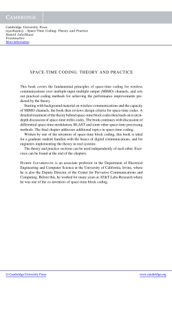 space-time coding: theory and practice - Assets