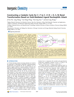 Constructing a Catalytic Cycle for C&ndash;F to C&ndash;X (X