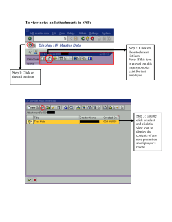 Creating Notes in SAP
