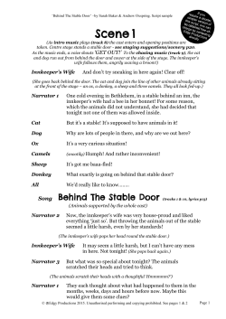 Behind The Stable Door