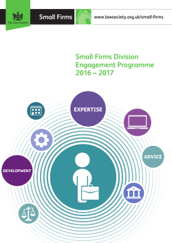 our Small Firms Engagement Programme