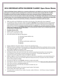 michigan apple blossom classic