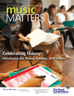 Celebrating Theory - RCM Examinations