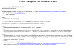 Pilot Patterns for E-MBS