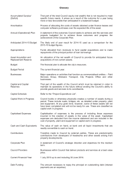 Glossary - Brisbane City Council