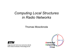 Computing Local Structures in Radio Networks